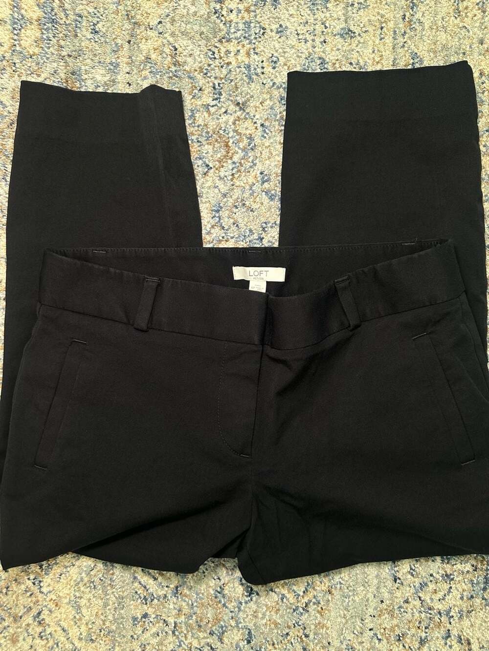 LOFT Petites Marisa Black Pants Size 4P